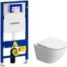 Комплект унитаза BelBagno Uno-Tor BB5177CH-TOR/SC с инсталляцией Geberit Duofix Sigma UP320 111.300.00.5 с сиденьем Микролифт