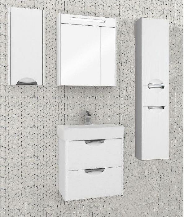 Подвесной шкаф Aquaton Сильва 32 L 1A215703SIW7L Дуб полярный