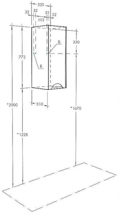 Подвесной шкаф Aquaton Сильва 32 L 1A215703SIW7L Дуб полярный