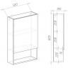 Подвесной шкаф DIWO Тула 50 TUL.SP.50-80/P/W над стиральной машиной цвет Белый