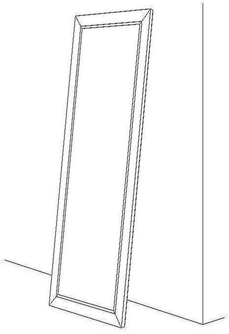 Зеркало Evoform Exclusive Floor 204х84 BY 6132 с фацетом в багетной раме - Вензель серебряный 101