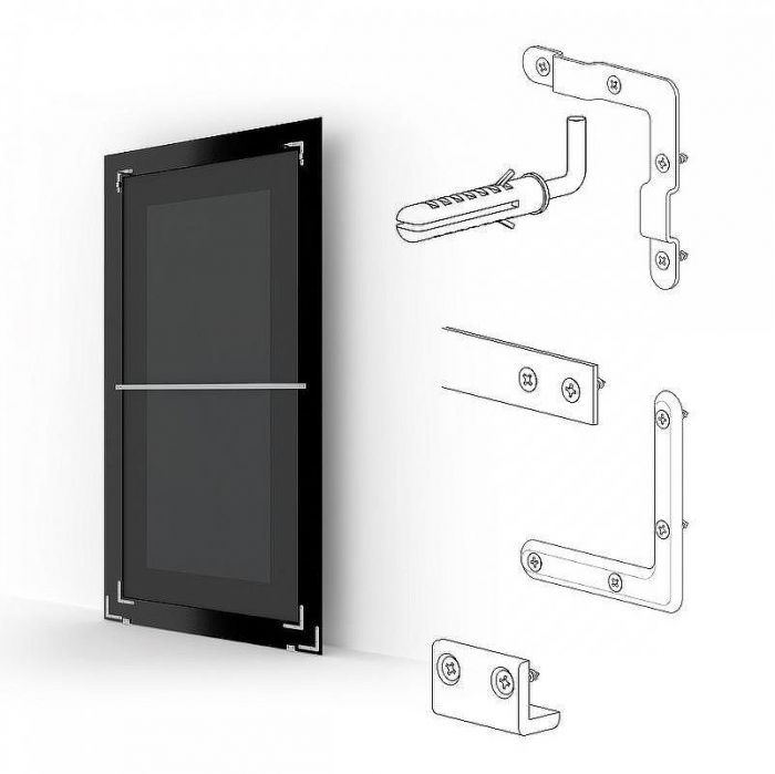 Зеркало Evoform Exclusive Floor 204х84 BY 6132 с фацетом в багетной раме - Вензель серебряный 101