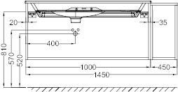 Тумба под раковину подвесная Jacob Delafon NOUVELLE VAGUE 145 см, EB3037RU