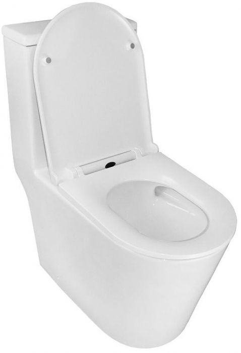 Унитаз моноблок Azario Scala AZ-8101 цвет Белый с сиденьем Микролифт