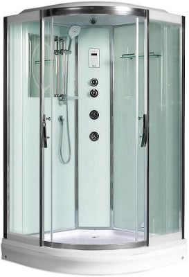Душевая кабина WeltWasser WW500 Emmer 11015 110x110 10000003286 профиль Хром стекло прозрачное