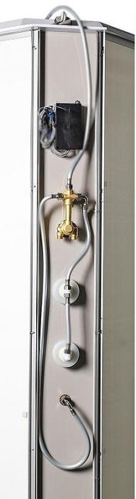 Душевая кабина WeltWasser WW500 Emmer 11015 110x110 10000003286 профиль Хром стекло прозрачное