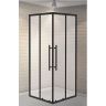 Душевой уголок Esbano Flex 90x90 ESOGF90KVB профиль Черный стекло прозрачное