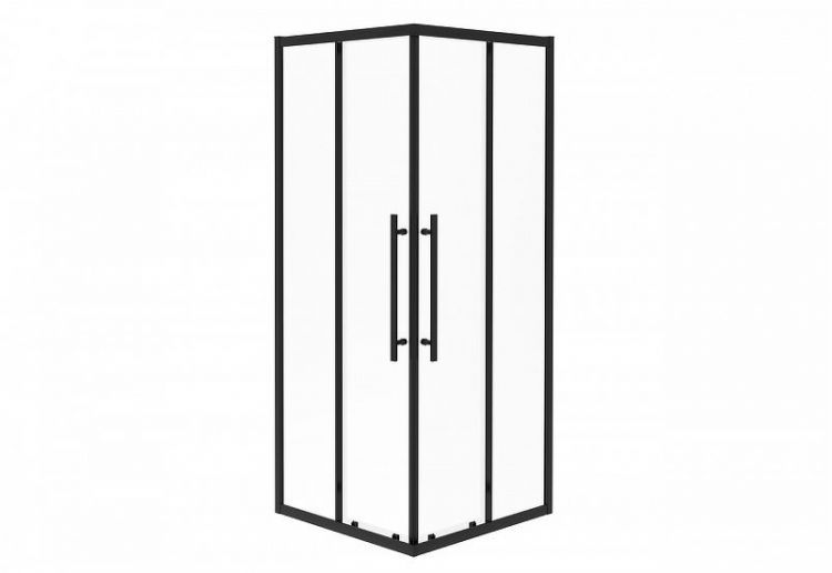 Душевой уголок Esbano Flex 90x90 ESOGF90KVB профиль Черный стекло прозрачное