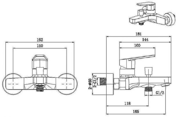 Смеситель для ванны Allen Brau Eclipse 5.E1003-31 Черный матовый