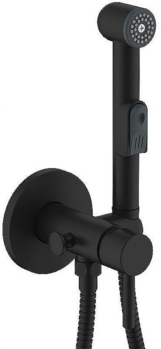 Гигиенический душ со смесителем Olive's Balear 13141BLB Черный матовый