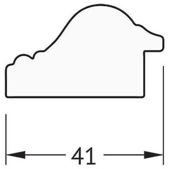 Зеркало Evoform Definite 47х37 BY 1342 в багетной раме - Мельхиор 41