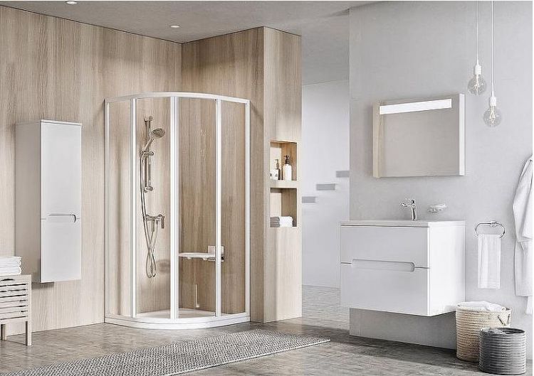 Душевой уголок Ravak Supernova SKCP4-90 90x90 3117O10NZ1B профиль Белый стекло Transparent