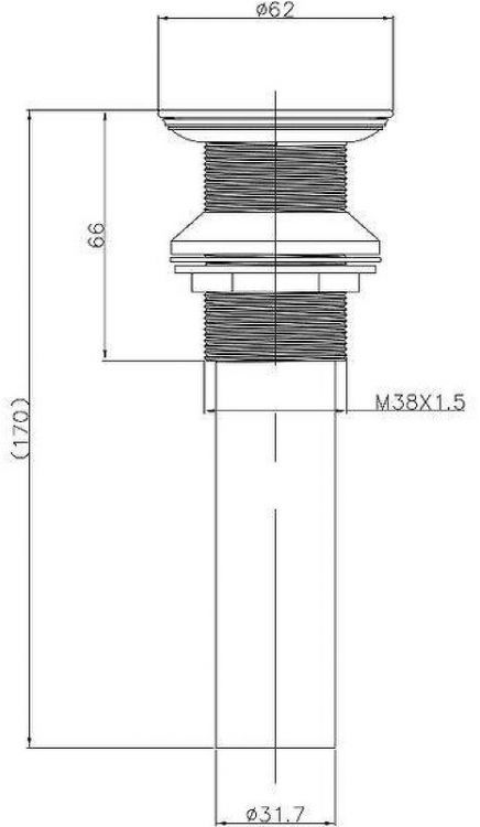Донный клапан Arrow AG5805CP цвет Хром