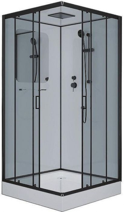 Душевая кабина Niagara Premium 100x100 NG-6902-01Q Black без гидромассажа