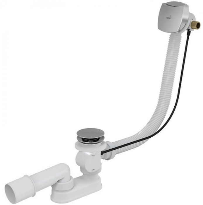 Слив-перелив Alcaplast A564CRM1-100 полуавтомат Белый Хром