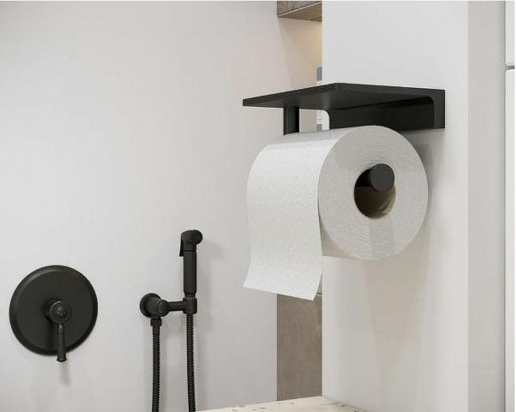 Гигиенический душ со смесителем Timo Arisa 5309/03SM Черный матовый