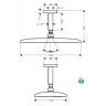 Hansgrohe Верхний душ Raindance E 360 AIR 1jet, потолочное подсоединение 100 мм, &frac12;&rsquo;, цвет: хром