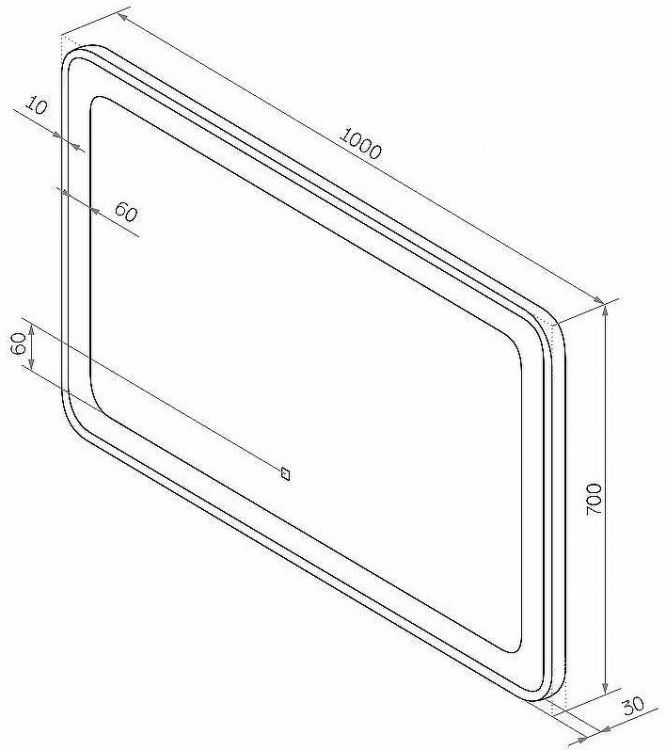 Зеркало Континент Velvette 1000x700 ЗЛП466 с подсветкой с сенсорным выключателем Зеркало Континент Velvette 1000x700 ЗЛП466 с подсветкой с сенсорным выключателем