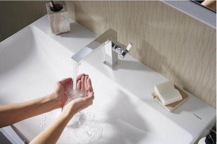 Смеситель для раковины Hansgrohe Tecturis E 73020000 Хром