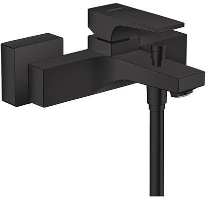 Hansgrohe Metropol Смеситель для ванны настенный, излив 180мм, цвет: черный матовый