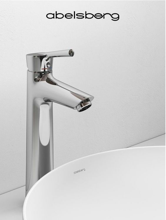 Смеситель для раковины Abelsberg Solida AMF20091CH цвет Глянцевый хром