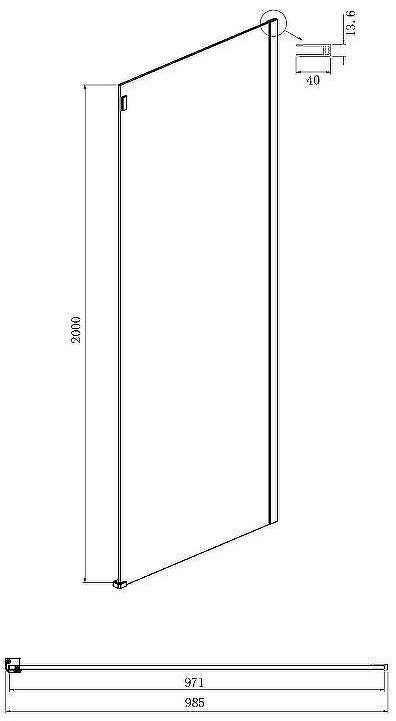 Душевой уголок Ambassador Benefit 160x100 19022205HBB-100HBB профиль Черный стекло тонированное Душевой уголок Ambassador Benefit 160x100 19022205HBB-100HBB профиль Черный стекло тонированное