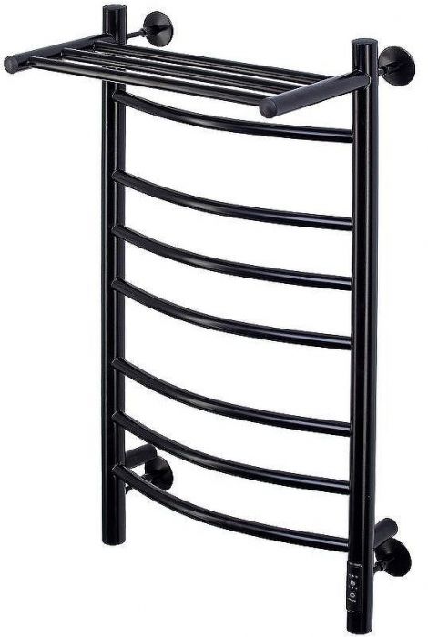 Электрический полотенцесушитель Comfysan Noumi EC-8 80x50 014070 с полкой Черный матовый