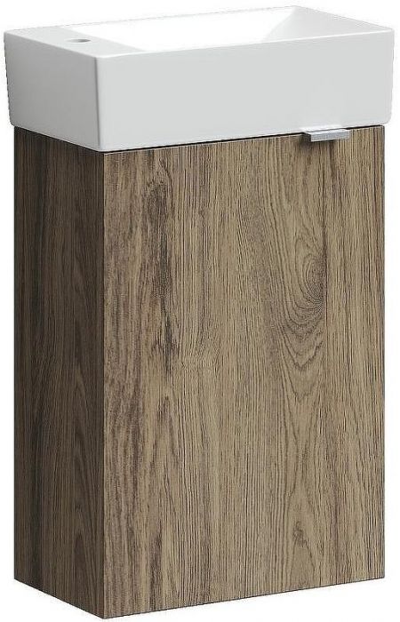Тумба под раковину Sancos Mini 37 L MN35ECHL подвесная Дуб чарльстон