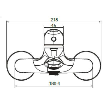 Смеситель для ванны и душа Jacob Delafon Elite E32909-CP, хром Смеситель для ванны и душа Jacob Delafon Elite E32909-CP, хром