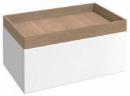 Тумба Jacob Delafon Terrace 80 см EB1743-G1C, белый глянцевый