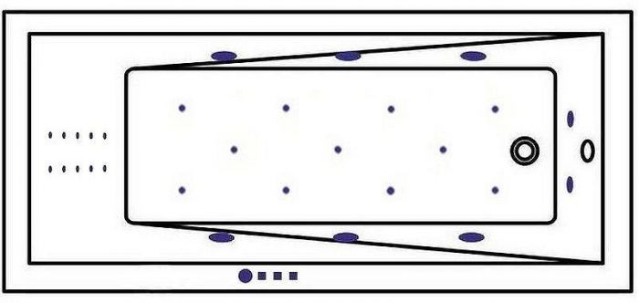 Акриловая ванна Whitecross Wave Slim 170x70 0111.170070.100.ULTRANANO.CR с гидромассажем