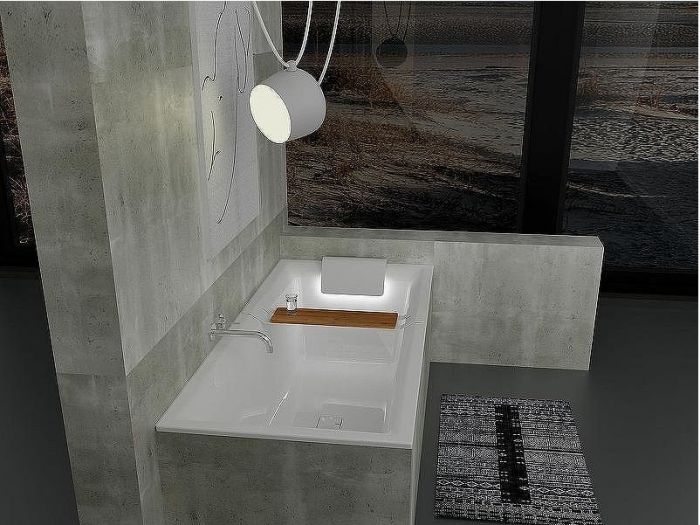 Акриловая ванна Riho Still Square 180х80 B099005005 (BR0100500K00132) LED без гидромассажа
