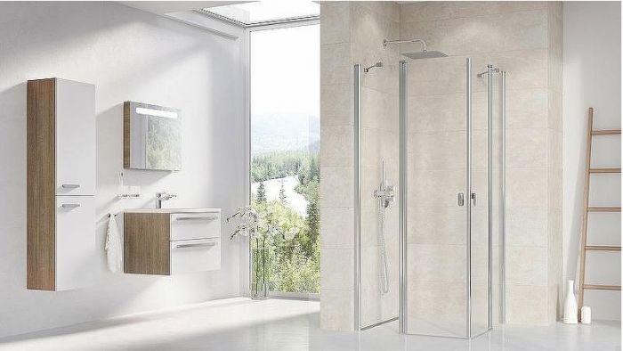 Душевая дверь Ravak Chrome CRV2-120 1QVG0C00Z1 профиль Хром стекло Transparent