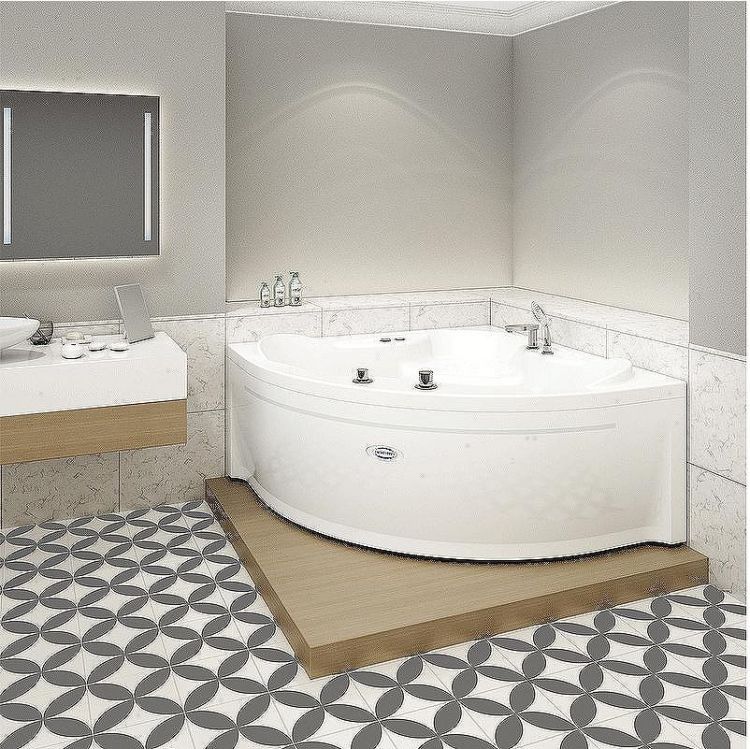 Акриловая ванна Radomir Vannesa Сандра 149х149 2-76-2-0-0-221 с гидромассажем Баланс Хром