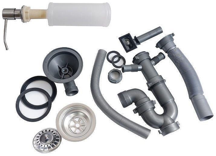 Кухонная мойка Ulgran Steel US 600-001 Брашированная сталь