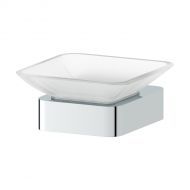 Держатель с мыльницей (матовое стекло; хром) 8322 Держатель с мыльницей (матовое стекло; хром) 8322