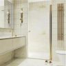 Душевая дверь Maybah Glass MGD-814-3 900x1980 на монопетле Золото стекло сатиновое
