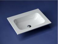 Раковина накладная CERAMICANOVA Grace прямоугольная, без отверстия под смеситель, CN7011wx