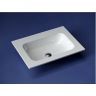 Раковина накладная CERAMICANOVA Grace прямоугольная, без отверстия под смеситель, CN7011wx