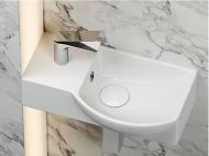 Умывальник CERAMICANOVA Element подвесной прямоугольный с крепежом (чаша справа, отверстие под смеситель слева) CN6039R