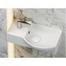 Умывальник CERAMICANOVA Element подвесной прямоугольный с крепежом (чаша справа, отверстие под смеситель слева) CN6039R