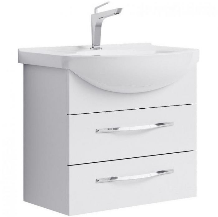 Тумба под раковину Aqwella Аллегро 65 Agr.01.06/2 подвесная Белая