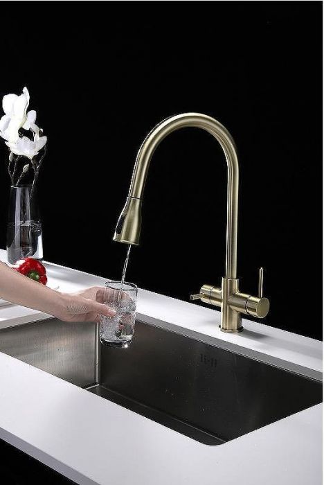 Смеситель для кухни Paulmark Lange La214212-BR Бронза