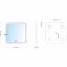 Зеркало Mixline Стив-3 70 548631 с подсветкой с сенсорным выключателем, подогревом и часами
