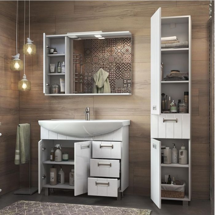 Тумба под раковину Vigo Diana 105 tn.DIA.STI.100.2D.3Y цвет Белый