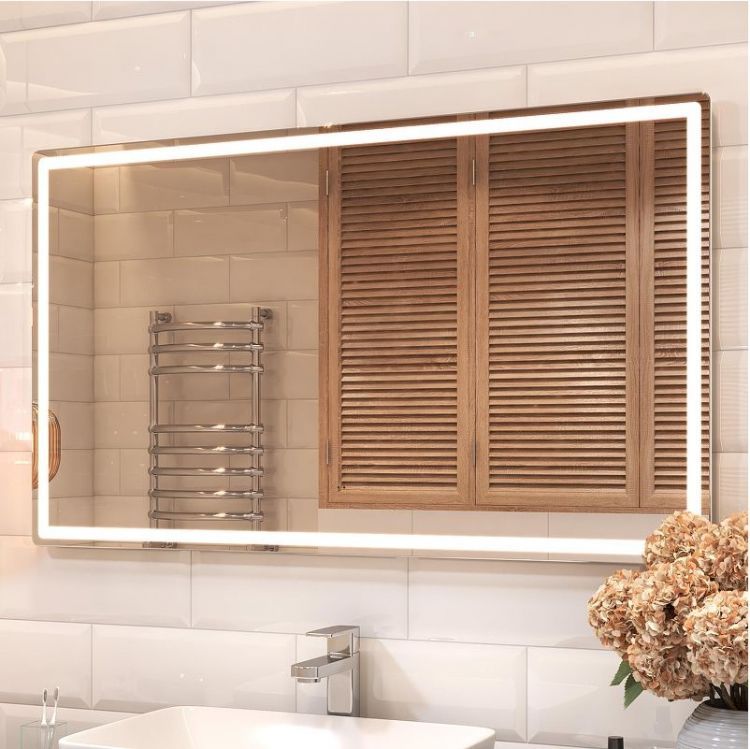 Зеркало Vigo Geometry Comfort 120 066 с подсветкой с бесконтактным выключателем и подогревом