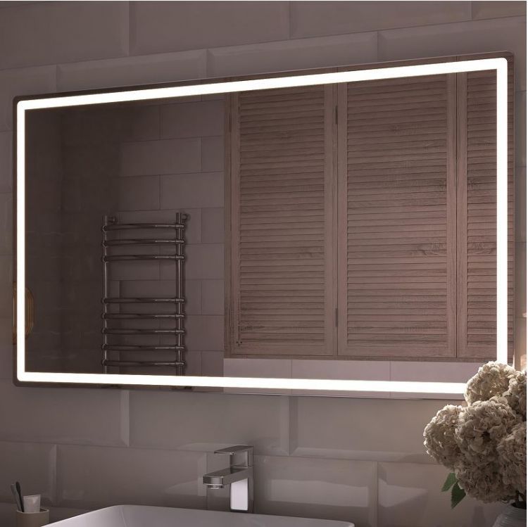 Зеркало Vigo Geometry Comfort 120 066 с подсветкой с бесконтактным выключателем и подогревом