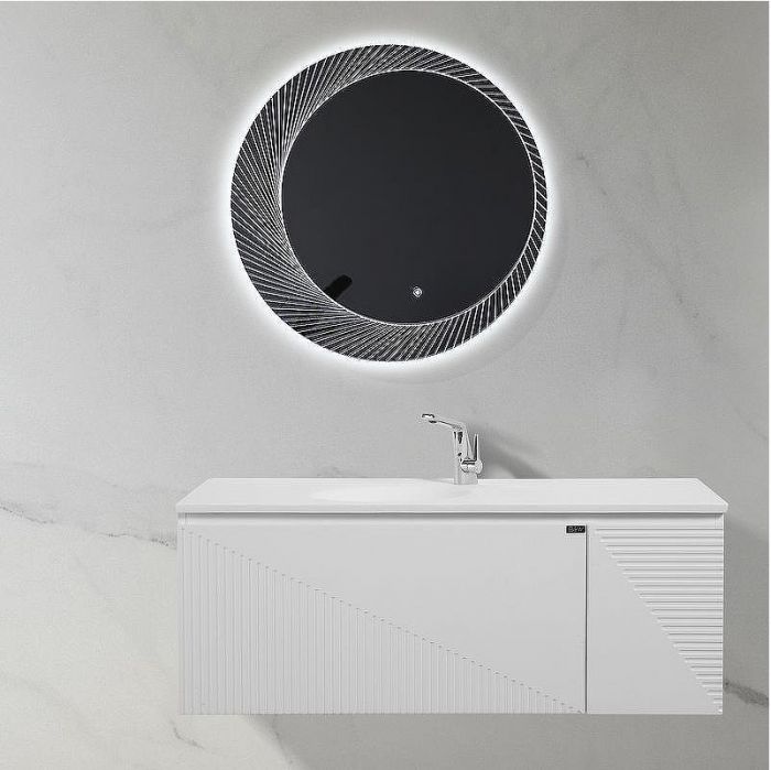 Тумба с раковиной Black&White Universe U918.1200-2 120 91812002 подвесная Glossy White