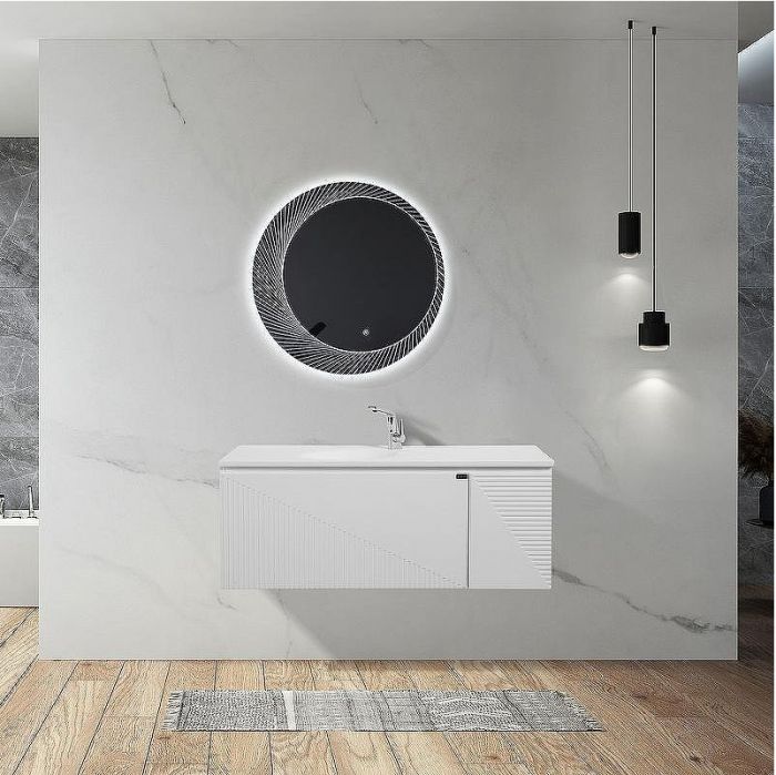 Тумба с раковиной Black&White Universe U918.1200-2 120 91812002 подвесная Glossy White