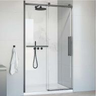 Душевая дверь Vincea Como Soft 130 VDS-1CS130CLGM профиль Вороненая сталь стекло прозрачное